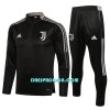 Dječji - Juventus Komplet Sweatshirts Četvrt-Zip 22/23 Tamno siva