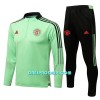 Manchester United Komplet Sweatshirts Četvrt-Zip 22/23 Zelena