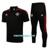 Manchester United Polo za Trening 22/23 Crno Crveno Crna