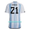 Nogometni Dres Argentina Dybala 21 Domaći SP 2022