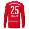 Nogometni Dres FC Bayern München Muller 25 Domaći 22/23 Dugi rukav