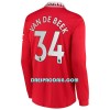 Nogometni Dres Manchester United Van De Beek 34 Domaći 22/23 Dugi rukav