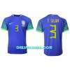 Nogometni Dres Brazil Thiago Silva 3 Gostujući SP 2022