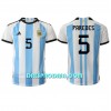 Nogometni Dres Argentina Leandro Paredes 5 Domaći SP 2022