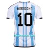 Nogometni Dres Argentina Maradona 10 Domaći SP 2022