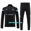 Olympique de Marseille Sweatshirt za Trening Četvrt-Zip 22/23 Crna