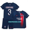 Dječji - Dres + Kratke Hlače Paris Saint-Germain Kimpembe 3 Domaći 23/24