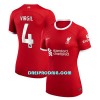 Ženski - Nogometni Dres Liverpool Virgil 4 Domaći 23/24