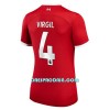 Ženski - Nogometni Dres Liverpool Virgil 4 Domaći 23/24