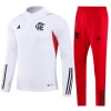 CR Flamengo Komplet Sweatshirts Četvrt-Zip 23/24 Bijela