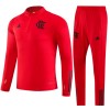 CR Flamengo Komplet Sweatshirts Četvrt-Zip 23/24 Crvena