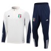 Italija Komplet Sweatshirts Četvrt-Zip 23/24 Bijela