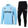 West Ham United Komplet Sweatshirts Četvrt-Zip 23/24 Plava