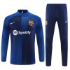 Dječji - FC Barcelona Kit Sweatshirt za Trening Četvrt-Zip 23/24 Plava