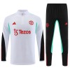 Dječji - Manchester United Kit Sweatshirt za Trening Četvrt-Zip 23/24 Bijela