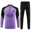 Dječji - Paris Saint-Germain Kit Sweatshirt za Trening Četvrt-Zip 23/24 Ljubičasta