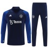 Manchester United Kit Sweatshirt za Trening Četvrt-Zip 23/24 Navy