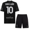 Dječji - Dres + Kratke Hlače AC Milan Rafael Leao 10 Četvrta 23/24 Crna