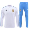 Dječji - Argentina Kit Sweatshirt za Trening Četvrt-Zip 23/24 Bijela