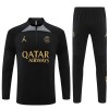 Dječji - Paris Saint-Germain Kit Sweatshirt za Trening Četvrt-Zip 23/24 Crna