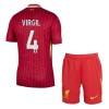 Dječji - Dres + Kratke Hlače Liverpool Virgil 4 Domaći 24/25