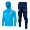 Brazil Hoodie Sweatshirt za Trening Četvrt-Zip 24/25 Plava