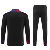 Dječji - Barcelona Sweatshirt za Trening Četvrt-Zip 24/25 Crna