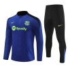 Dječji - Barcelona Sweatshirt za Trening Četvrt-Zip 24/25 Plava