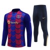 Dječji - Barcelona Sweatshirt za Trening Četvrt-Zip 24/25 Plava