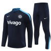 Dječji - Chelsea Sweatshirt za Trening Četvrt-Zip 24/25 Crna