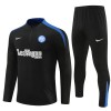 Dječji - Inter Milan Sweatshirt za Trening Četvrt-Zip 24/25 Crna