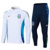 Dječji - Italija Sweatshirt za Trening Četvrt-Zip 24/25 Bijela