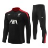 Dječji - Liverpool Sweatshirt za Trening Četvrt-Zip 24/25 Crna