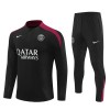 Dječji - Paris Saint-Germain Sweatshirt za Trening Četvrt-Zip 24/25 Crna