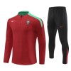 Dječji - Portugal Sweatshirt za Trening Četvrt-Zip 24/25 Crvena