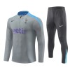 Dječji - Tottenham Hotspur Sweatshirt za Trening Četvrt-Zip 24/25 Siva