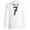 Nogometni Dres Real Madrid Vini JR 7 Domaći 24/25 Dugi rukav