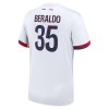 Nogometni Dres Paris Saint-Germain Lucas Beraldo 35 Gostujući 24/25