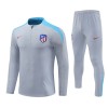 Atlético Madrid Kit Sweatshirt za Trening Četvrt-Zip 24/25 Sivo