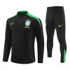 Brazil Kit Sweatshirt za Trening Četvrt-Zip 24/25 Crna