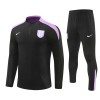 Engleska Kit Sweatshirt za Trening Četvrt-Zip 24/25 Crna