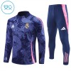 Dječji - Komplet trenirke za treniranje Real Madrid Dragon Četvrt-Zip 24/25 Navy