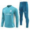 Komplet trenirke za treniranje Olympique de Marseille Teal Version Četvrt-Zip 24/25