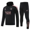 Komplet trenirke za treniranje Paris Saint-Germain Hoodie 24/25 Crna