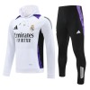 Komplet trenirke za treniranje Real Madrid Hoodie 24/25 Bijela