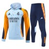 Komplet trenirke za treniranje Real Madrid Hoodie 24/25 Plava