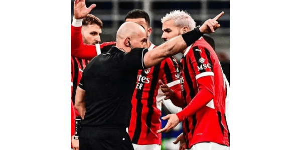 Theo je dobio crveni karton zbog ronjenja, AC Milan nesretno eliminiran iz Lige prvaka